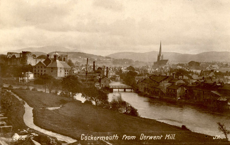 Cockermouth from Derwent Mill